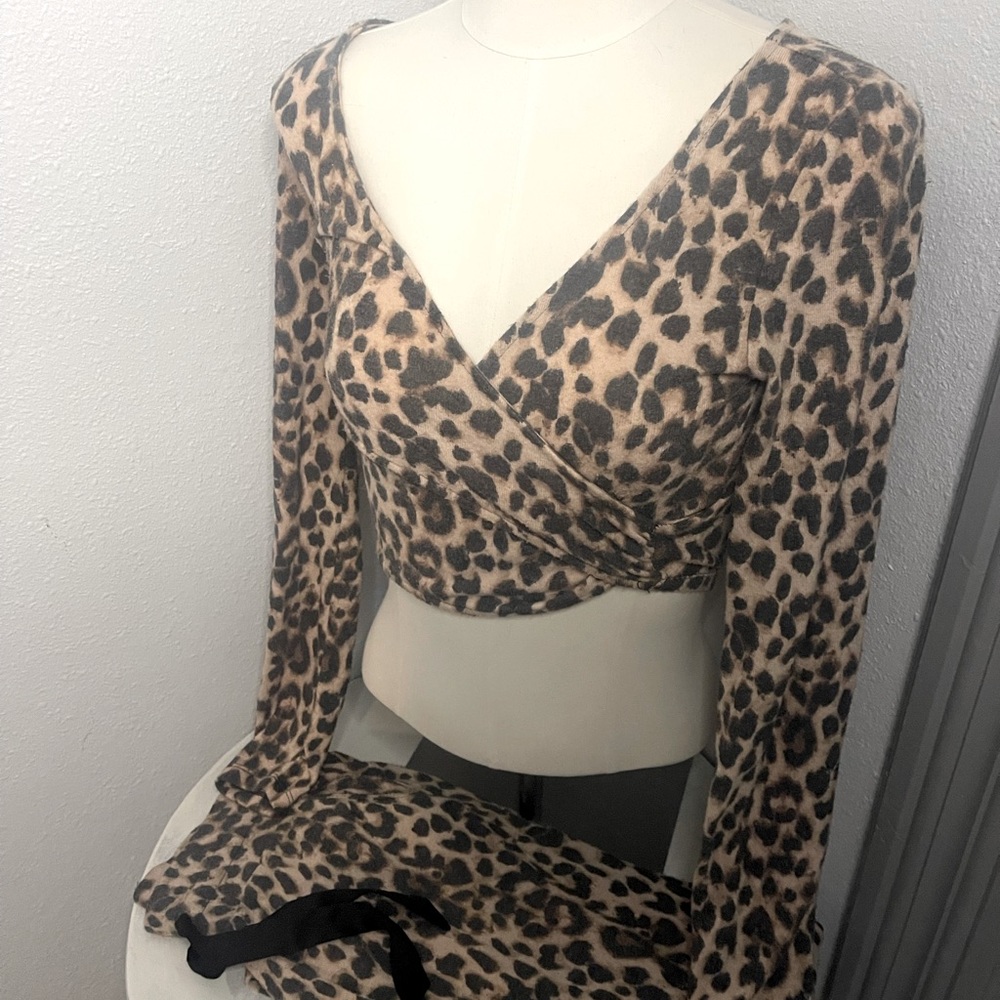 Victoria’s Secret Matching Pajama Set/ cross top with adjustable jogger